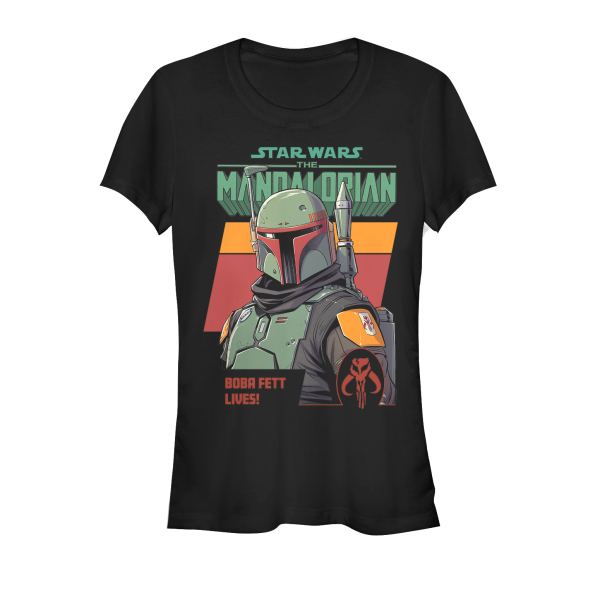 Star Wars - The Mandalorian - Boba Fett Fett Lives - Women's T-Shirt - Black - Front