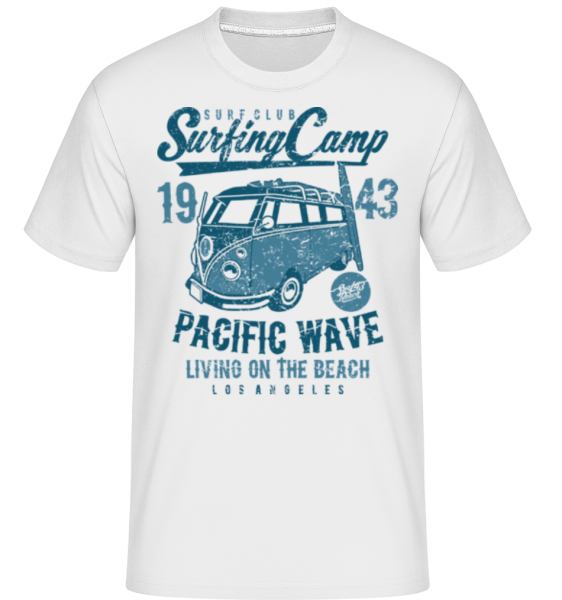 Surfing Camp -  Shirtinator Men's T-Shirt - White - Front