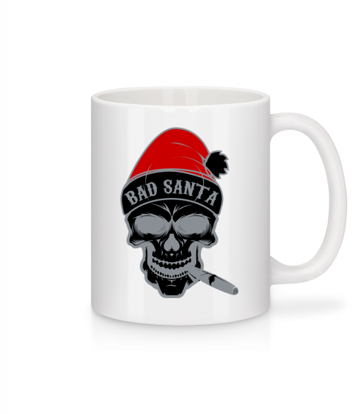 Bad Santa Skull - Mug - White - Vorn