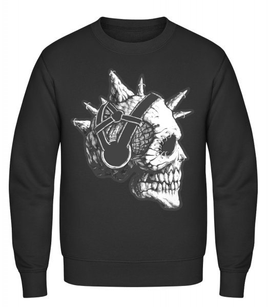 Punk Skull - Classic Set-In Sweatshirt - Black - Vorn