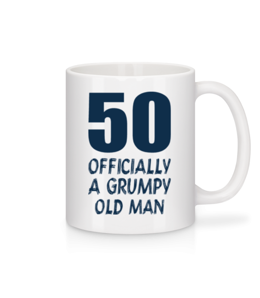 Officially Grumpy Old Man 50 - Mug - White - Front