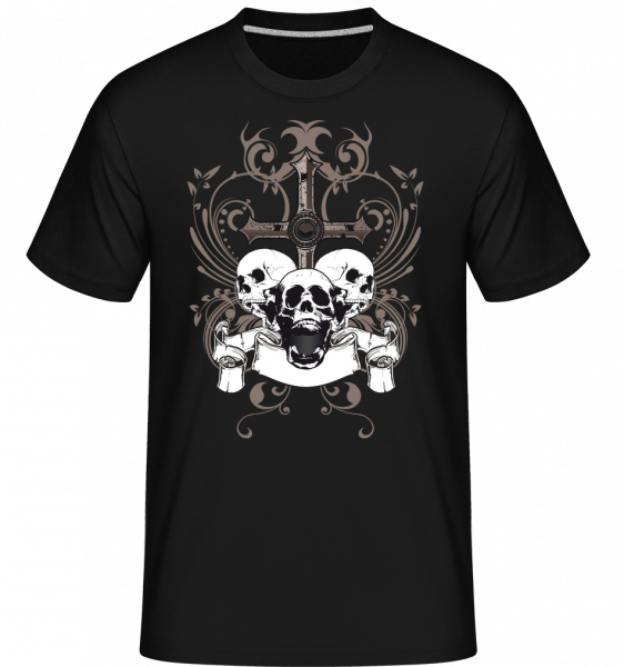 Cross And Skulls -  Shirtinator Men's T-Shirt - Black - Vorn