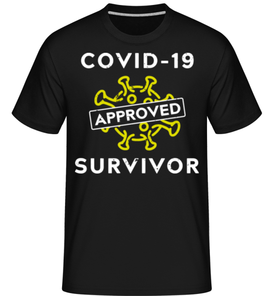 Covid 19 Survivor -  Shirtinator Men's T-Shirt - Black - Front