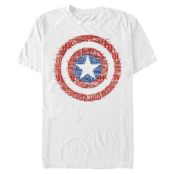 Marvel - Avengers - Captain America Super Soldier - Men's T-Shirt - White - Front
