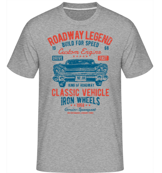 Roadway Legend(1) -  Shirtinator Men's T-Shirt - Heather grey - Front