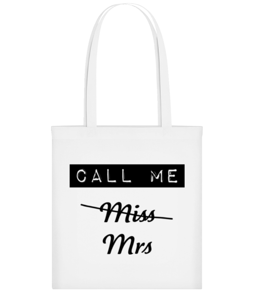 Call Me Mrs - Tote Bag - White - Front