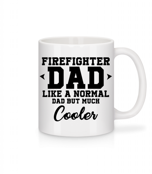 Cool Firefighter Dad - Mug - White - Vorn