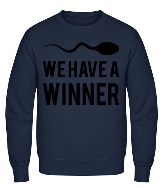 Sperm Winner - Men's Sweatshirt - Navy - Front