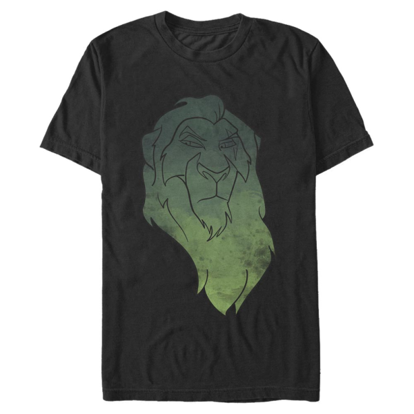 Disney - The Lion King - Scar Watercolor - Men's T-Shirt - Black - Front