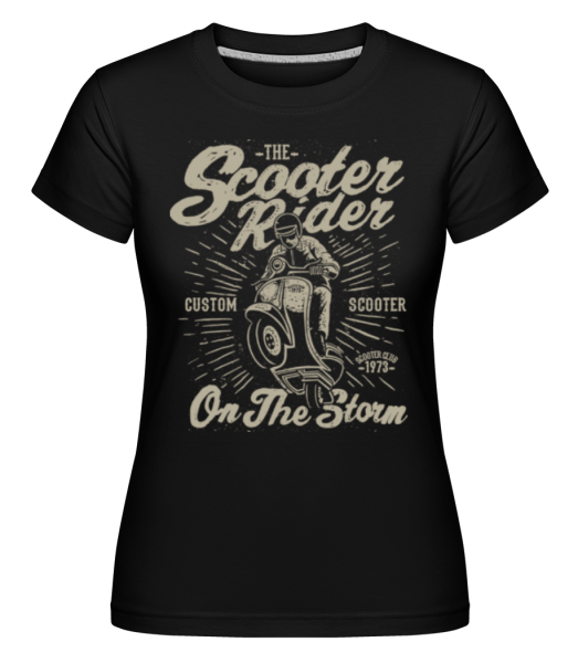 Scooter Rider -  Shirtinator Women's T-Shirt - Black - Front