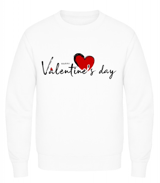 Valentines Day - Men's Sweatshirt AWDis - White - Vorn