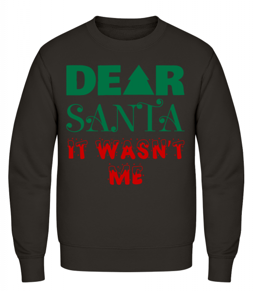 Dear Santa It Wasn't Me - Men's Sweatshirt AWDis - Grey - Vorn