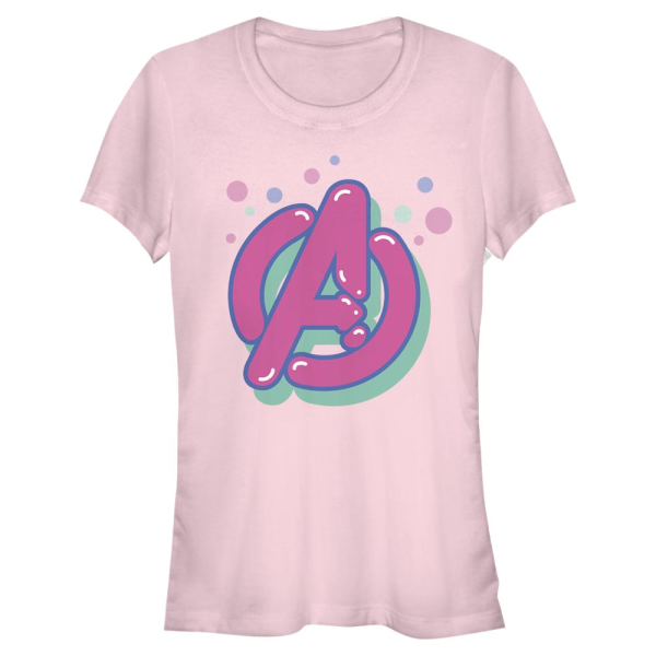 Marvel - Avengers - Logo Bubble Avengers Icon - Women's T-Shirt - Pink - Front