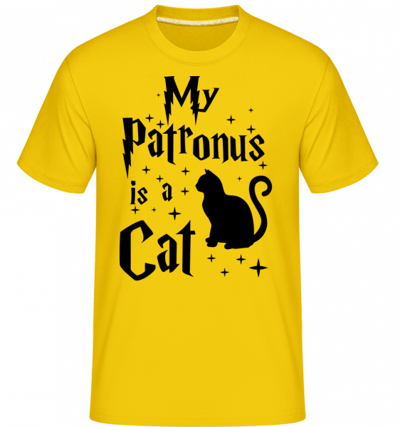 My Patronus Is A Cat -  Shirtinator Men's T-Shirt - Golden yellow - Vorn