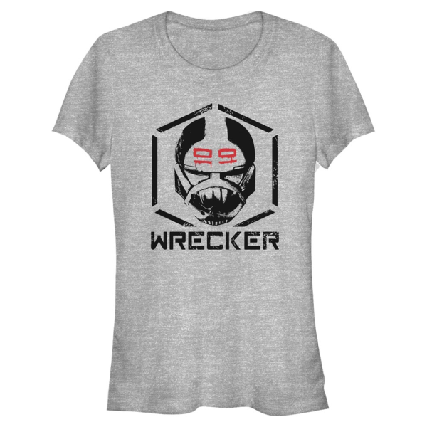 Star Wars - The Bad Batch - Big Face Wrecker - Women's T-Shirt - Heather grey - Front