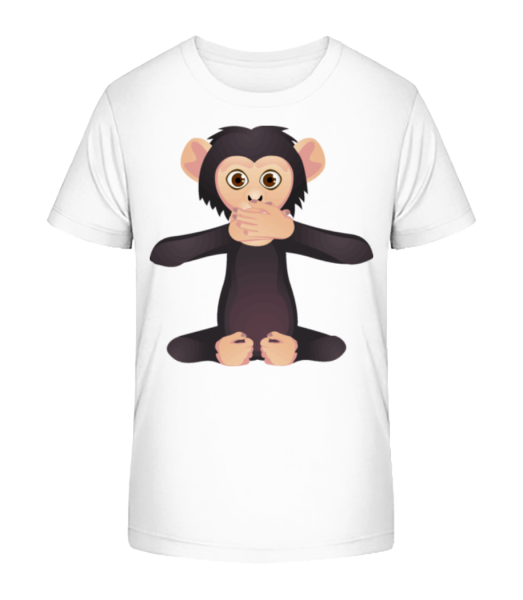 Mute Monkey - Kid's Bio T-Shirt Stanley Stella - White - Front