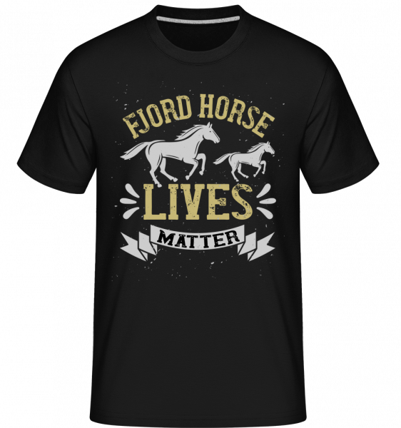 Fjord Horse Lives Matter -  Shirtinator Men's T-Shirt - Black - Vorn
