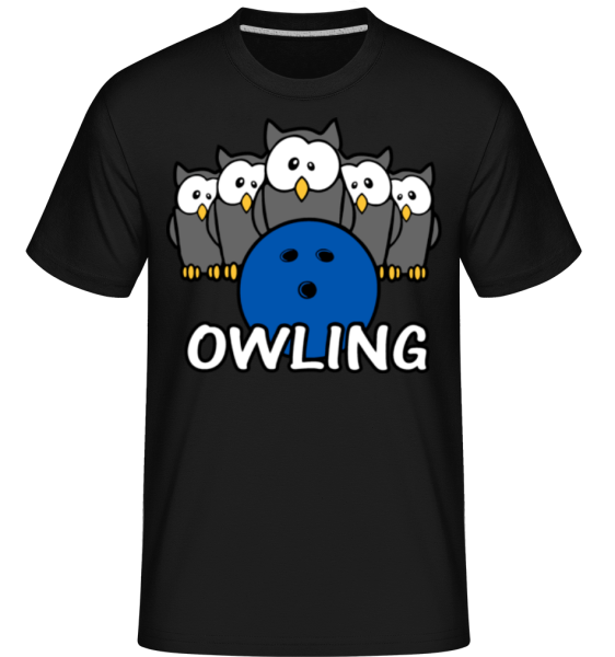 Owling -  Shirtinator Men's T-Shirt - Black - Front