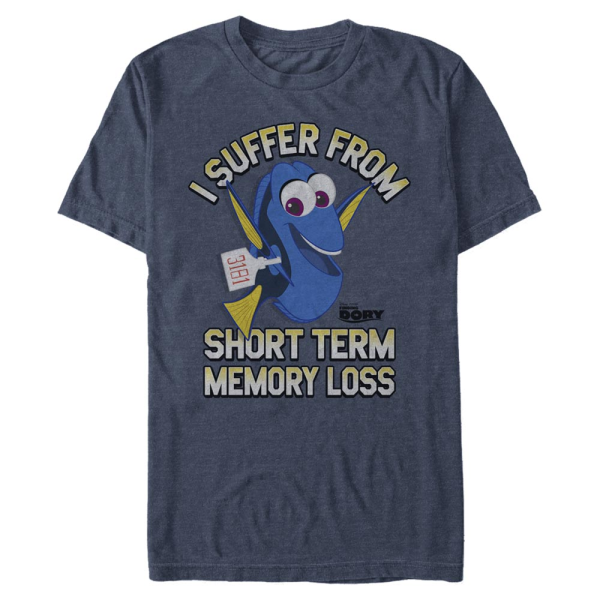 Pixar - Finding Dory - Dory Memory Loss - Men's T-Shirt - Heather navy - Front