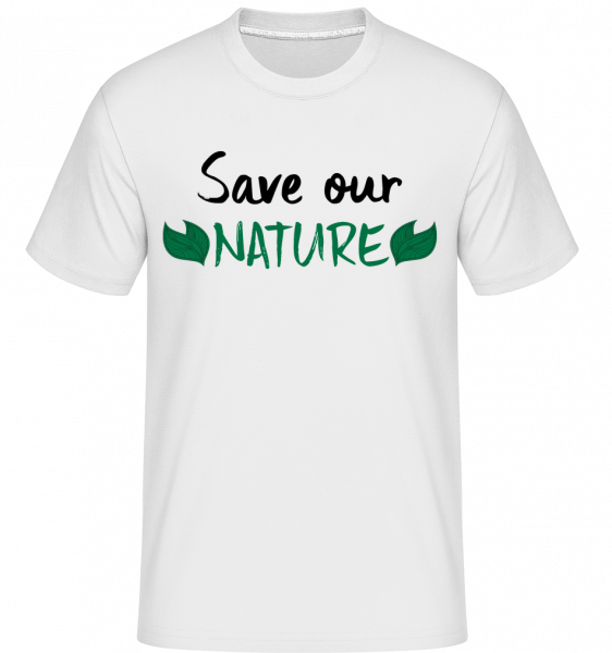 Save Our Nature -  Shirtinator Men's T-Shirt - White - Vorn