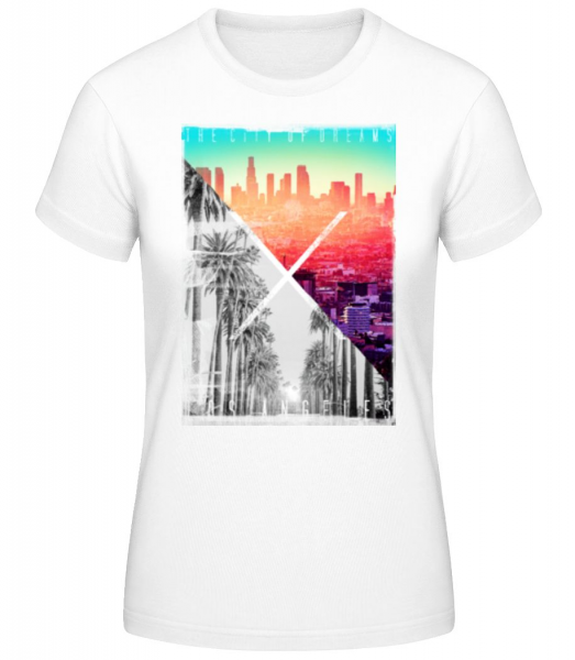 Los Angeles Dream - Women's Basic T-Shirt - White - Front