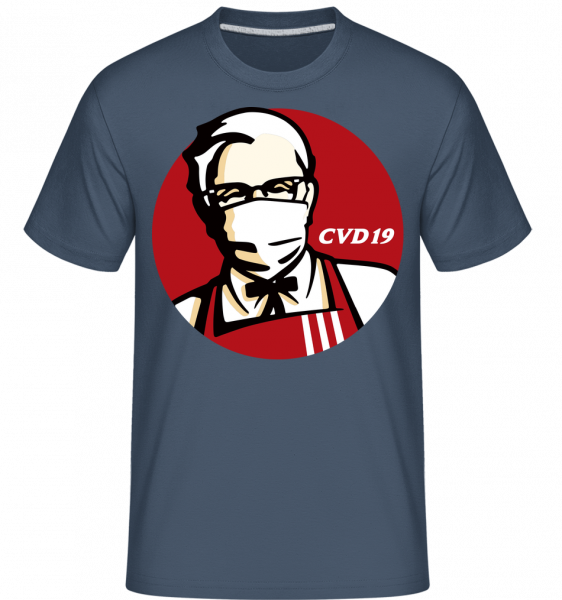 CVD19 -  Shirtinator Men's T-Shirt - Denim - Vorn