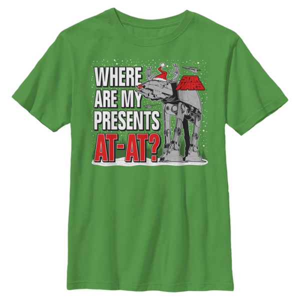 Star Wars - AT-AT Presents At At - Christmas - Kids T-Shirt - Kelly green - Front