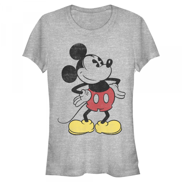 Disney - Mickey Mouse - Mickey Mouse Classic Vintage Mickey - Women's T-Shirt - Heather grey - Front