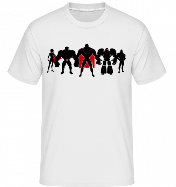 Superman League -  Shirtinator Men's T-Shirt - White - Vorn