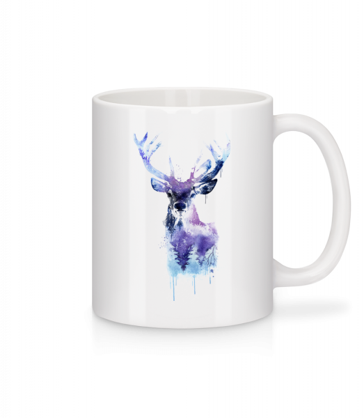 Artistic Deer - Mug - White - Vorn