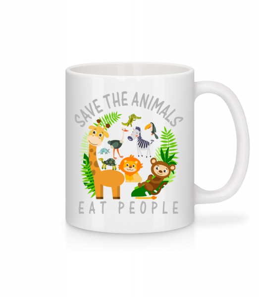 Save The Animals - Mug - White - Vorn