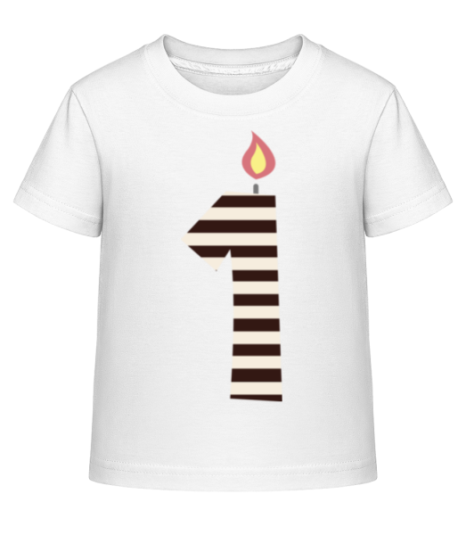 Birthday Candle - Kid's Shirtinator T-Shirt - White - Front
