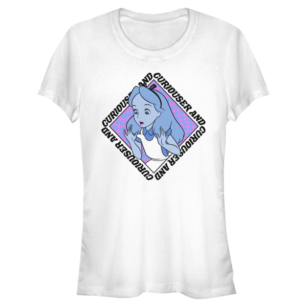 Disney - Alice in Wonderland - Alice Face - Women's T-Shirt - White - Front