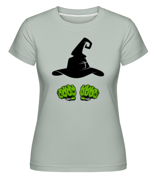 Bad Witch -  Shirtinator Women's T-Shirt - Mint Green - Front