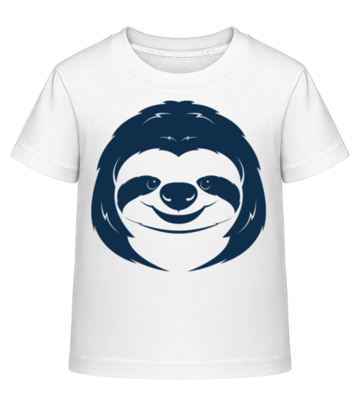 Cute Sloth Face - Kid's Shirtinator T-Shirt - White - Front