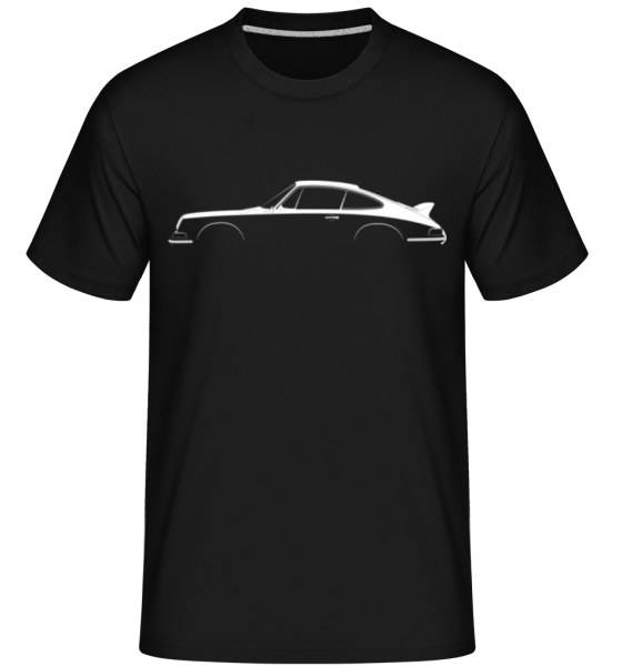 'Porsche 911 Carrera RS 2.7' Silhouette -  Shirtinator Men's T-Shirt - Black - Front