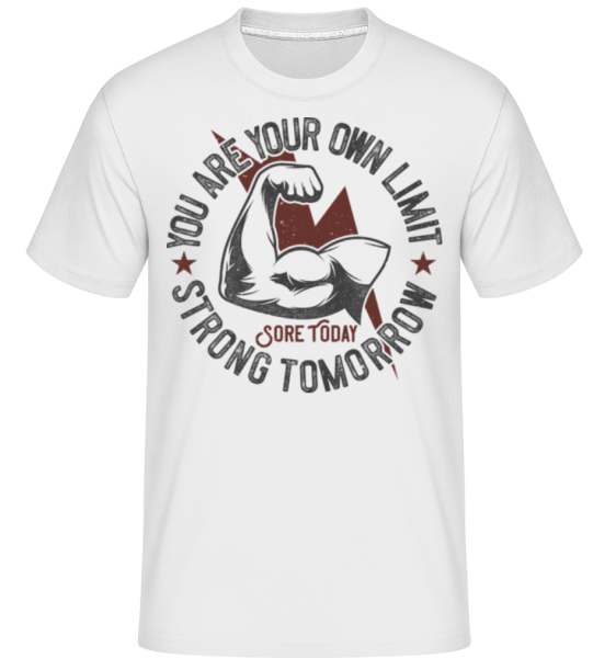 You Are Your Own Limit -  Shirtinator Men's T-Shirt - White - Front