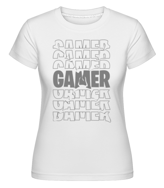 Gamer Design -  Shirtinator Women's T-Shirt - White - Front