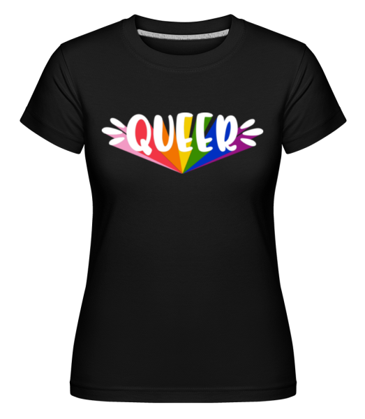 Queer Pride -  Shirtinator Women's T-Shirt - Black - Front