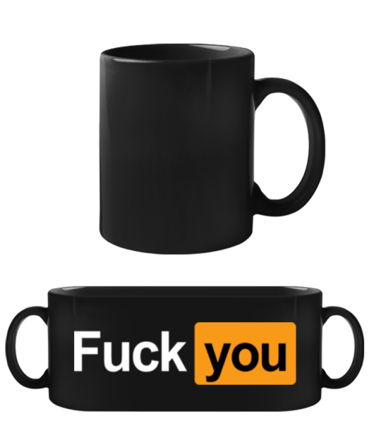 F*ck You - Black Mug - Black - Front
