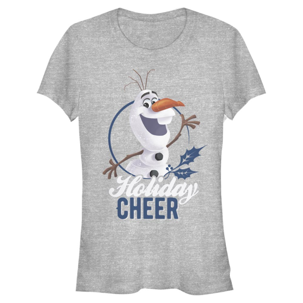 Disney - Frozen - Olaf Holiday Cheer - Christmas - Women's T-Shirt - Heather grey - Front