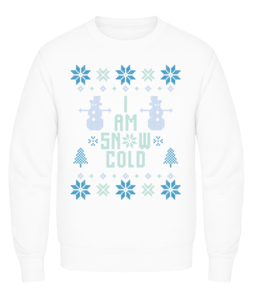 I Am Snow Cold - Men's Sweatshirt - White - Front