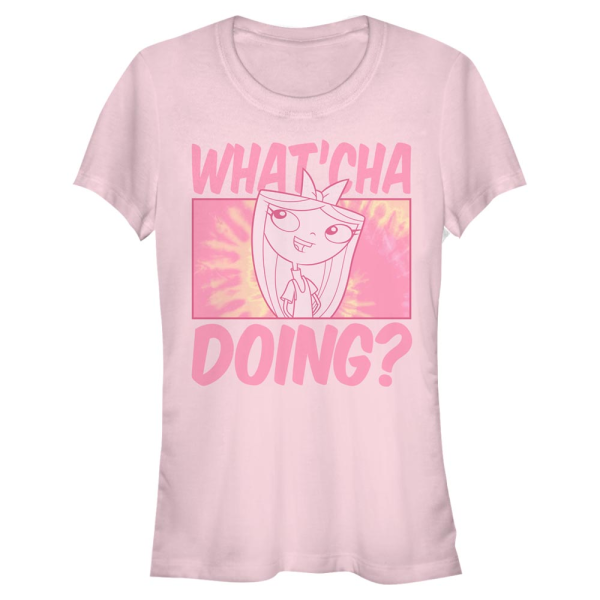 Disney Classics - Phineas and Ferb - Candace Whatcha Doing - Women's T-Shirt - Pink - Front