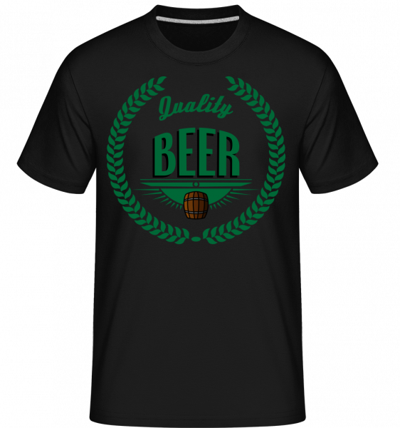 Quality Beer Logo -  Shirtinator Men's T-Shirt - Black - Vorn
