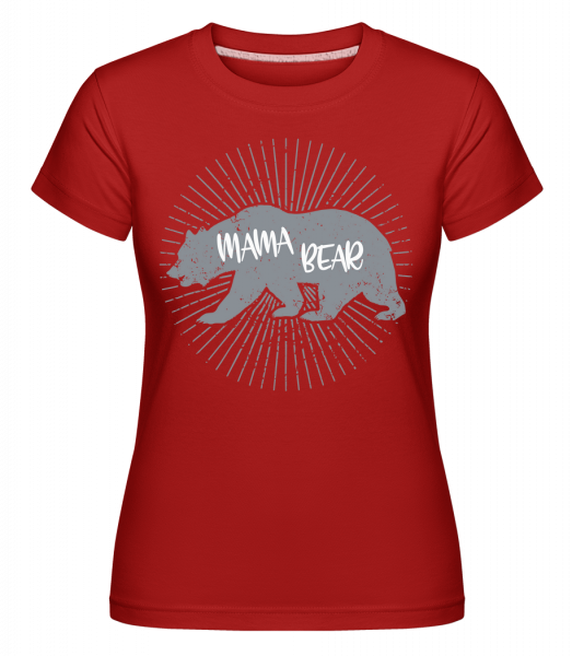 Mama Bear -  Shirtinator Women's T-Shirt - Red - Vorn
