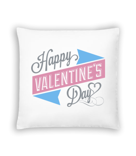 Happy Valentine's Day - Cushion - White - Front