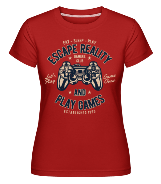 Escape Reality -  Shirtinator Women's T-Shirt - Red - Front
