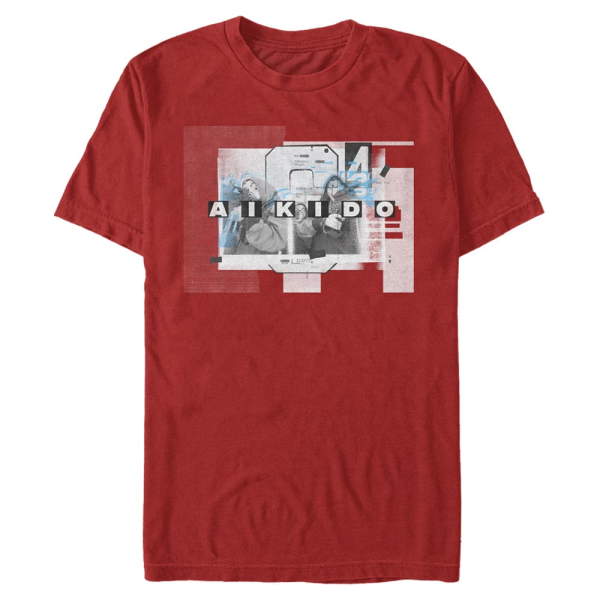 Netflix - Money Heist - Aikido Group Fade - Men's T-Shirt - Red - Front