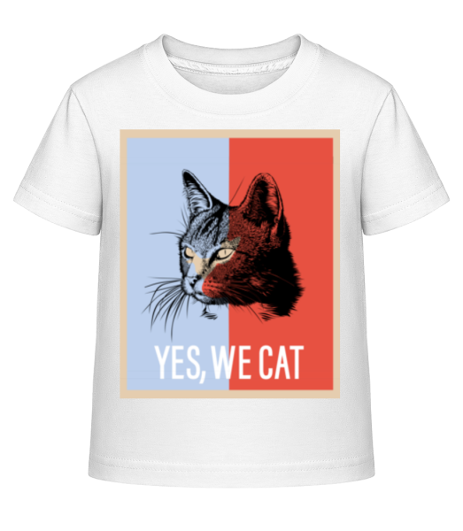 Yes We Cat - Kid's Shirtinator T-Shirt - White - Front