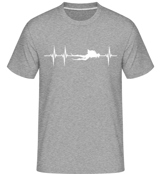 Diver Amplitude -  Shirtinator Men's T-Shirt - Heather grey - Front